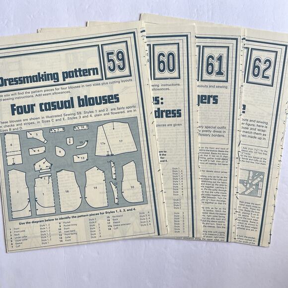 Vintage Designer Sewing Patterns Uncut Lot Of 4 Women Teens Girl Full Figure 70s - Picture 1 of 12